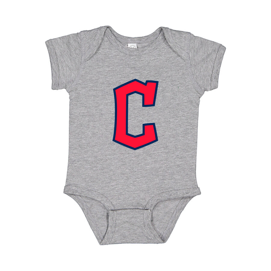 Cleveland Guardians Baby Romper Onesie - Gray