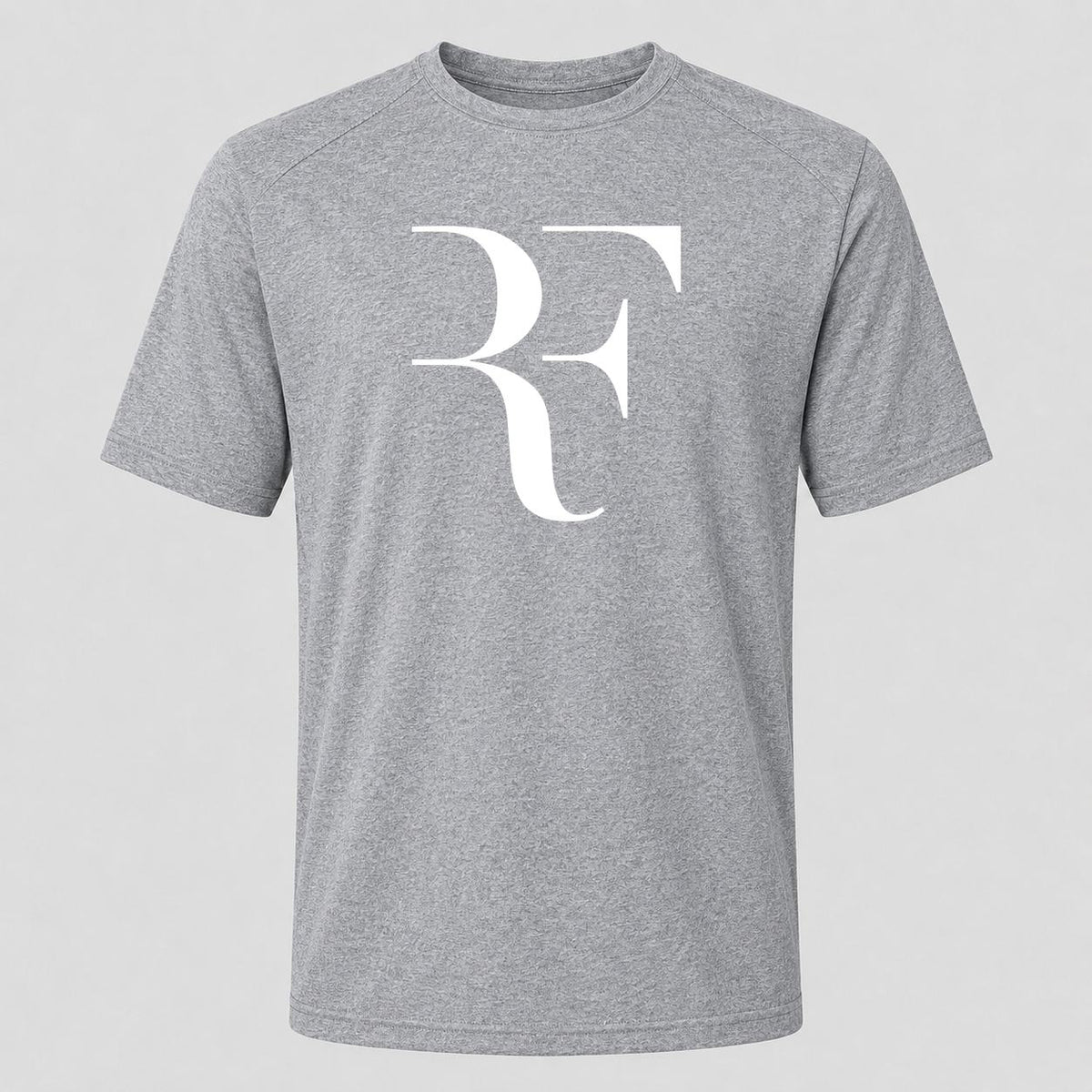 Men's Roger Federer White Performance T-Shirt - Gray