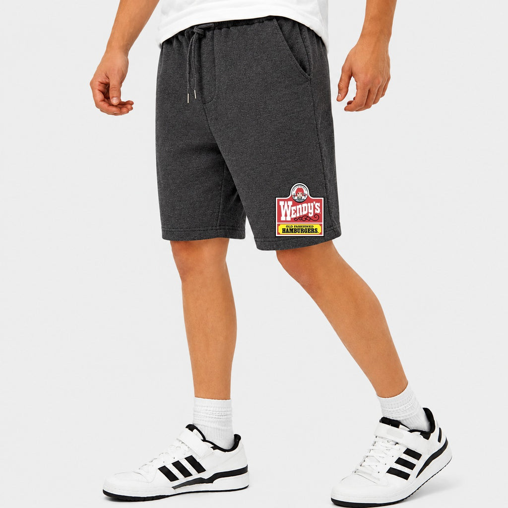 Men's Wendy's Cotton Shorts - Charcoal