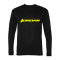 Men's Jordan Grand Prix Polyester Long Sleeve T-Shirt - Black