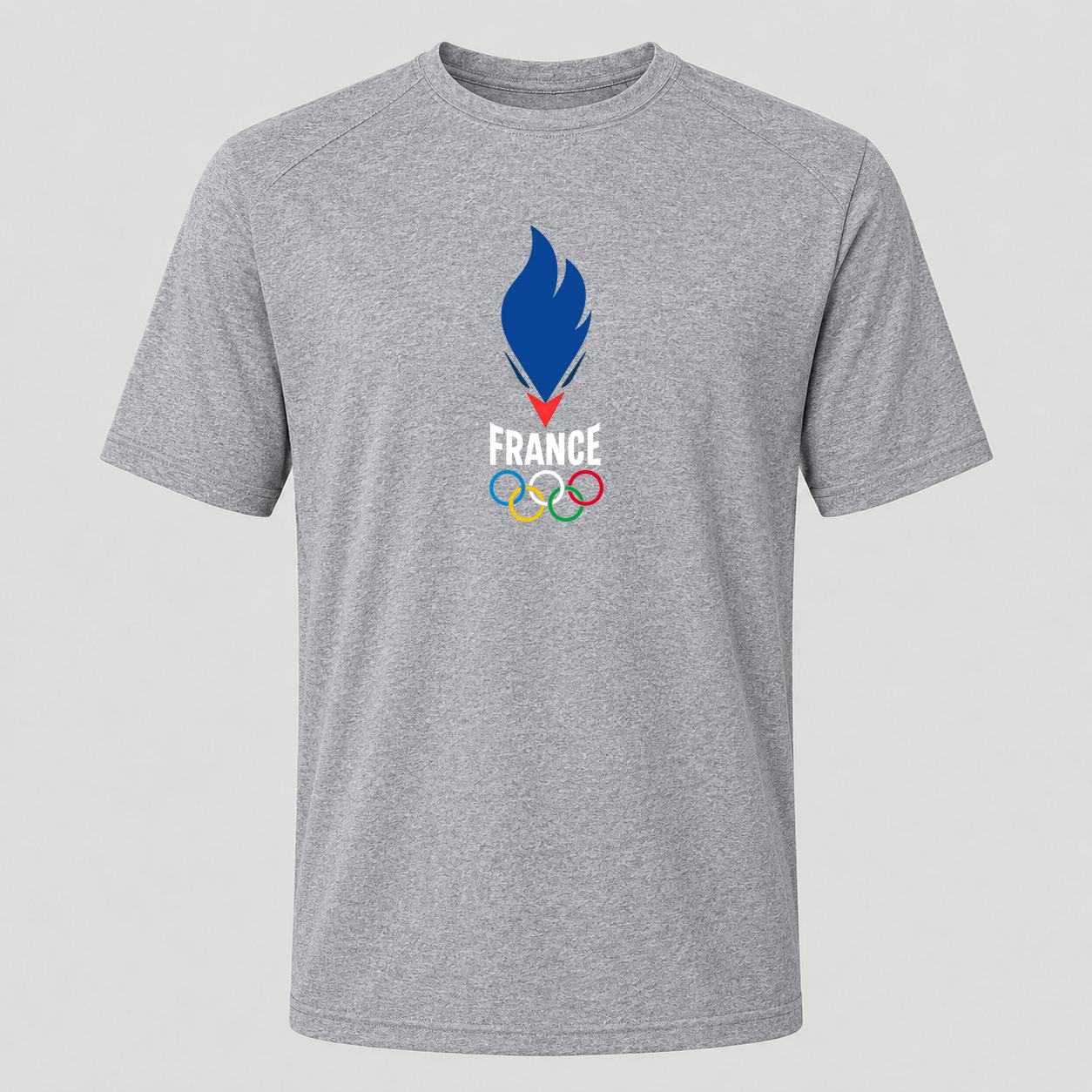 Men's France 2024 White Performance T-Shirt - Gray