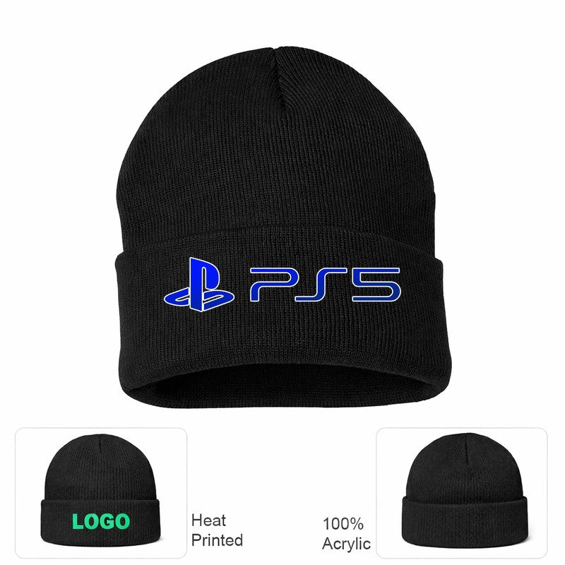 PS5 Blue Yellow Beanie Hat