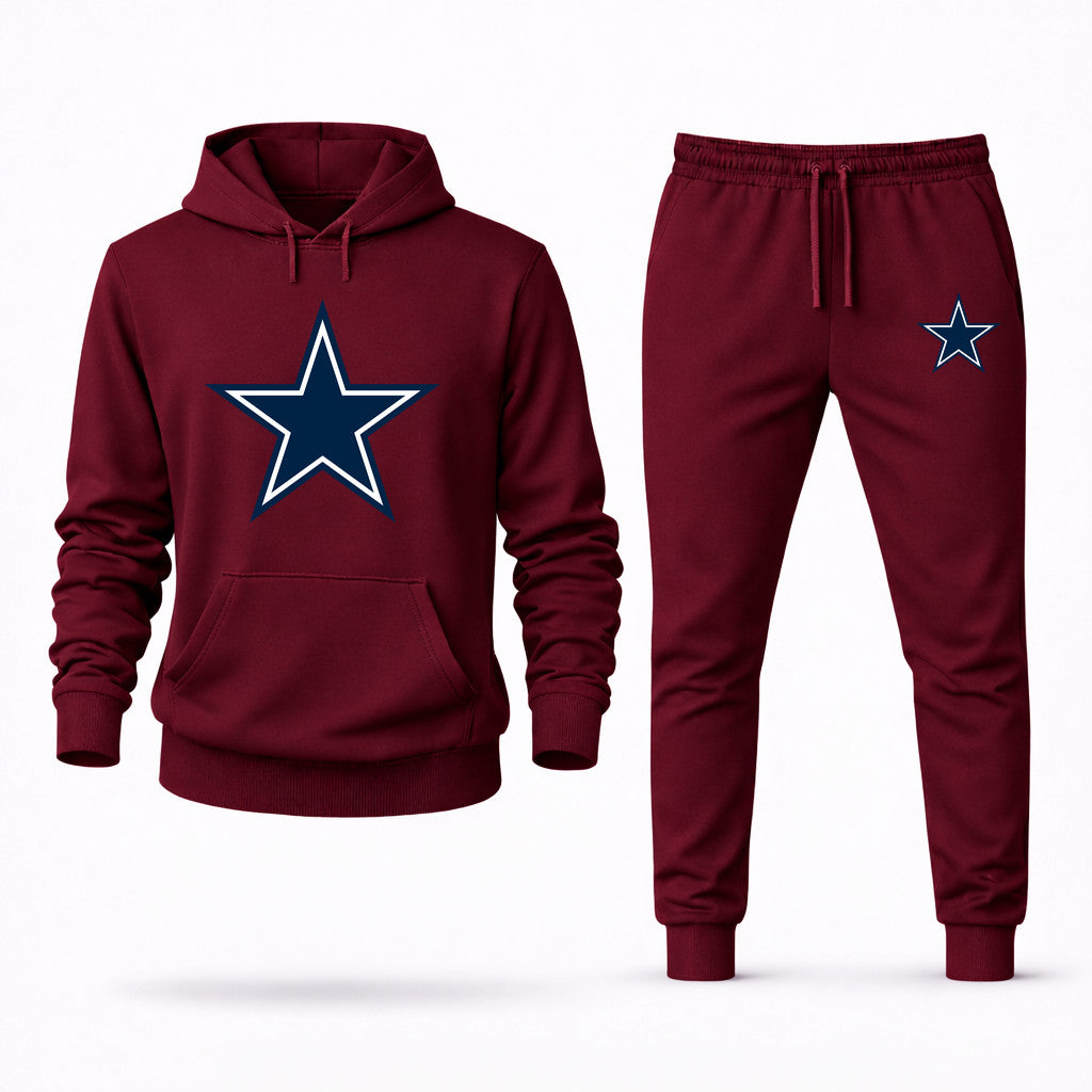 Dallas Cowboys Hoodie and Joggers Set - Burgundy