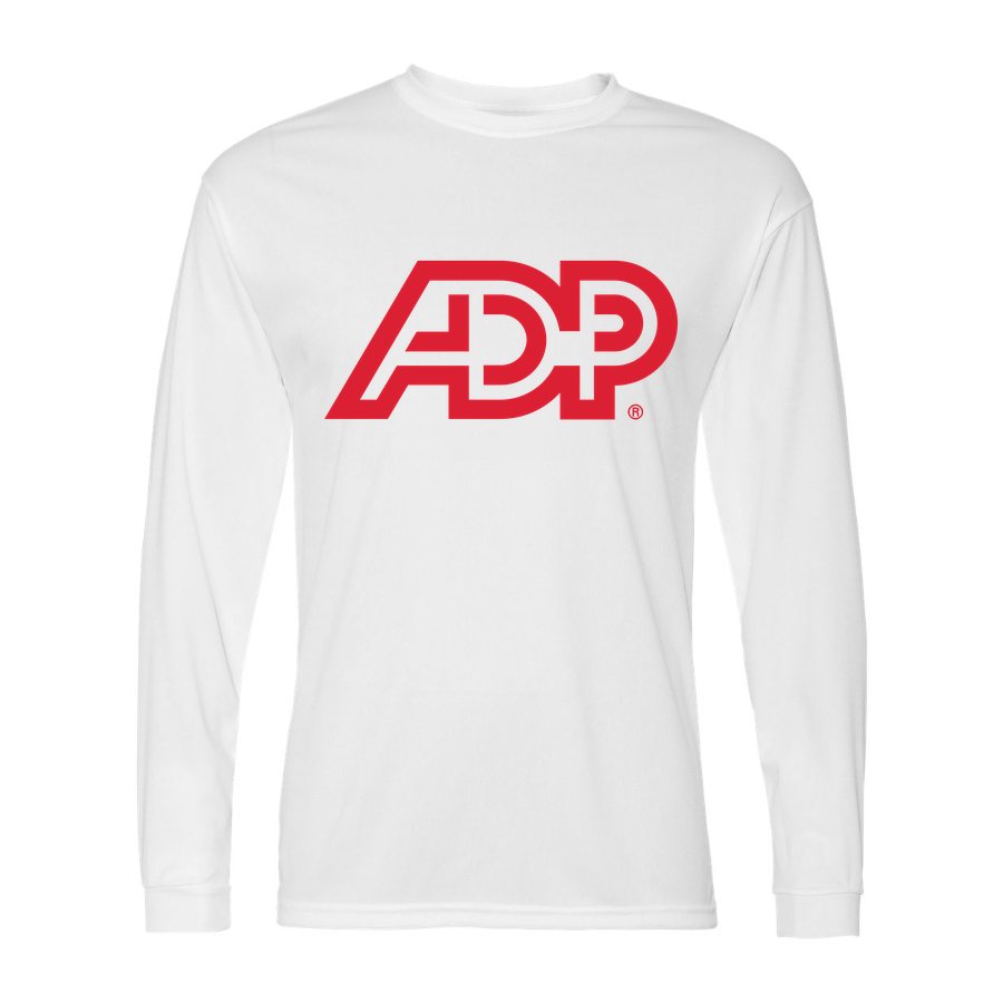 Men's ADP Polyester Long Sleeve T-Shirt - White