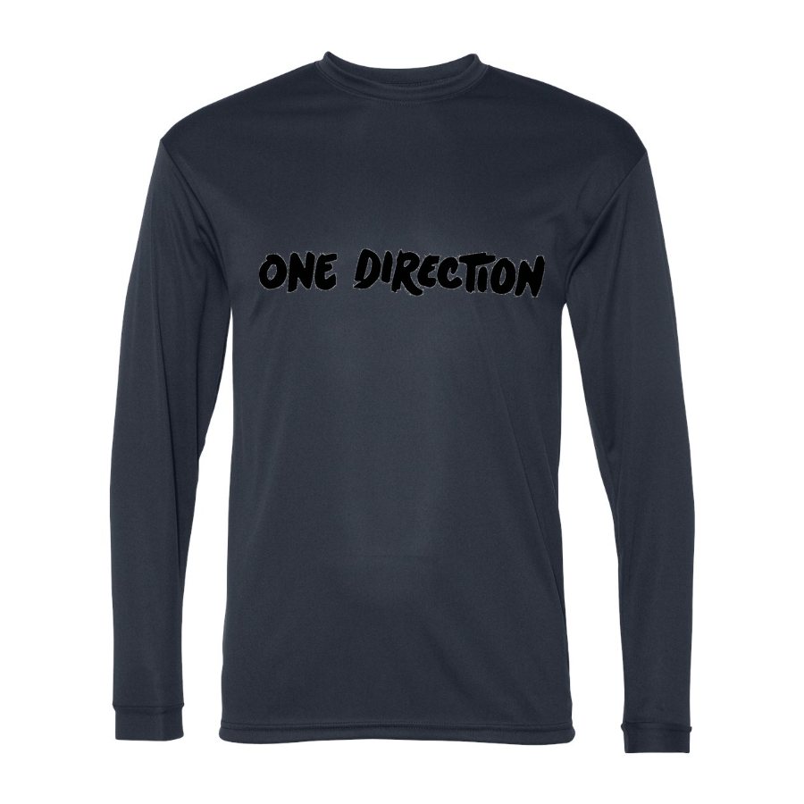Men's One Direction Polyester Long Sleeve T-Shirt - Navy