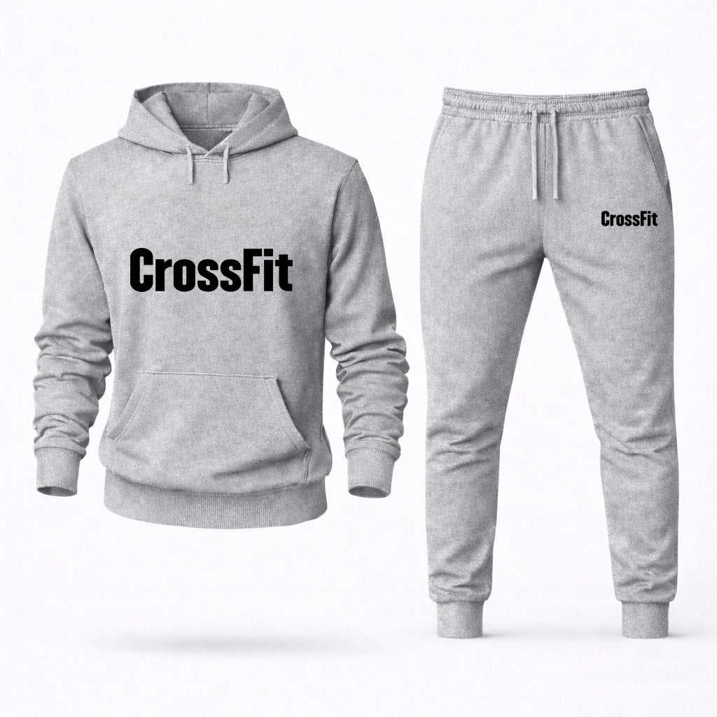 CrossFit Hoodie and Joggers Set - Grey