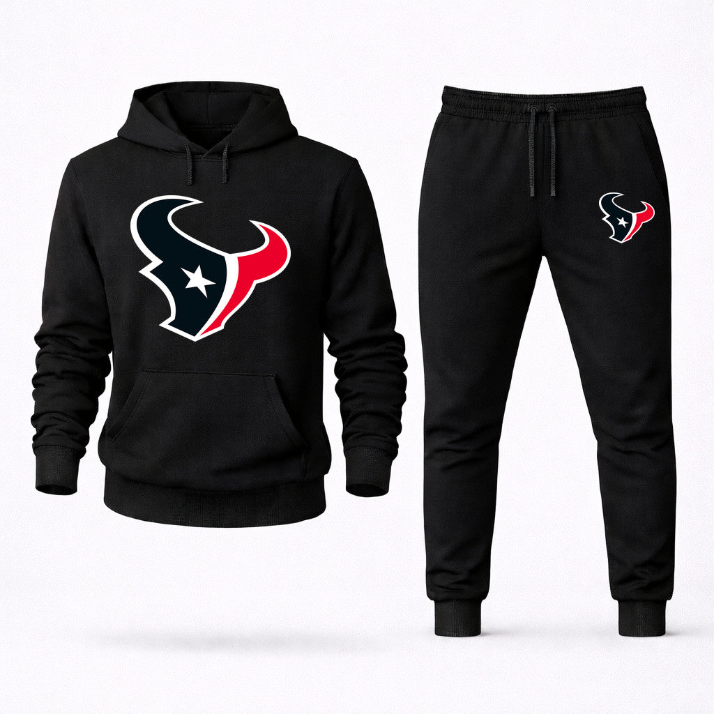 Houston Texans Hoodie and Joggers Set - Black