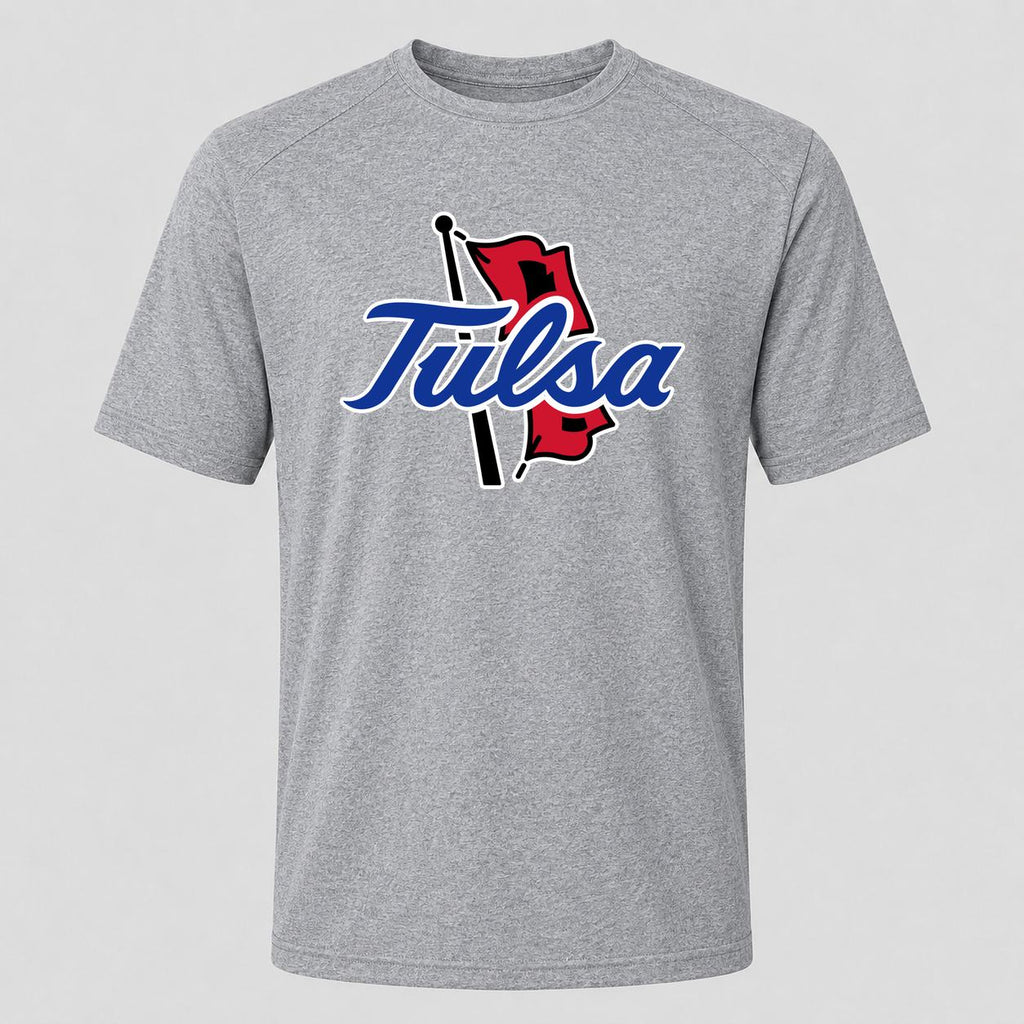 Men's Tulsa Golden Hurricane Performance T-Shirt - Gray