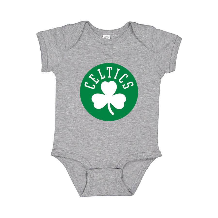 Boston Celtics Baby Romper Onesie - Gray