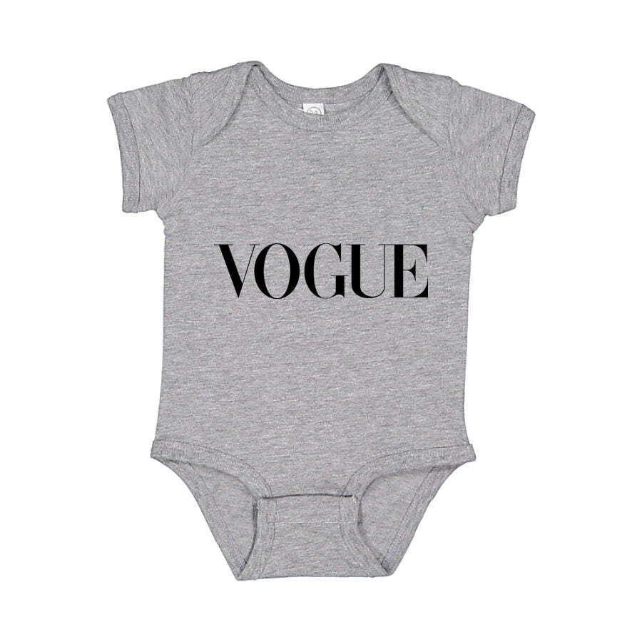 Vogue Baby Romper Onesie - Gray