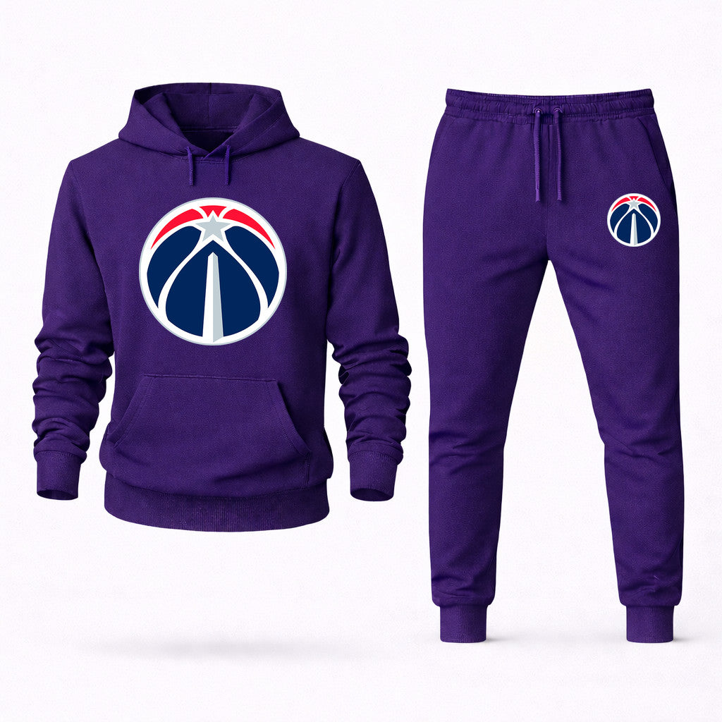 Washington Wizards Hoodie and Joggers Set - Purple
