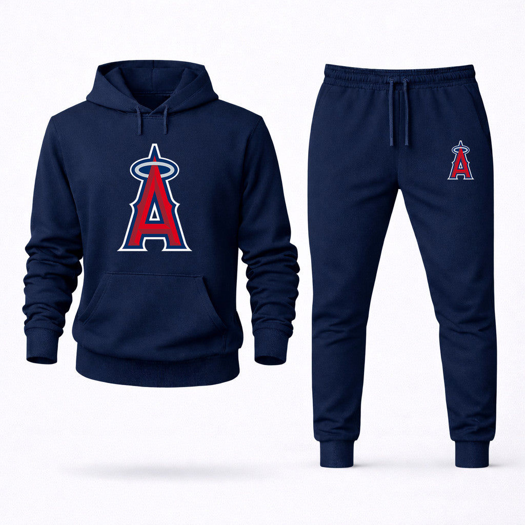 Los Angeles Angels Hoodie and Joggers Set - Navy