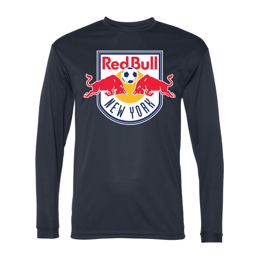 Men's New York Red Bulls Polyester Long Sleeve T-Shirt - Navy