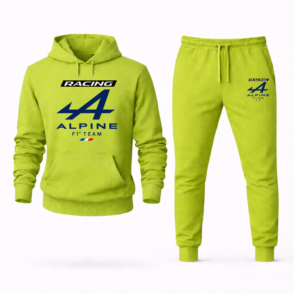 Alpine F1 Team Hoodie and Joggers Set - Lime Green