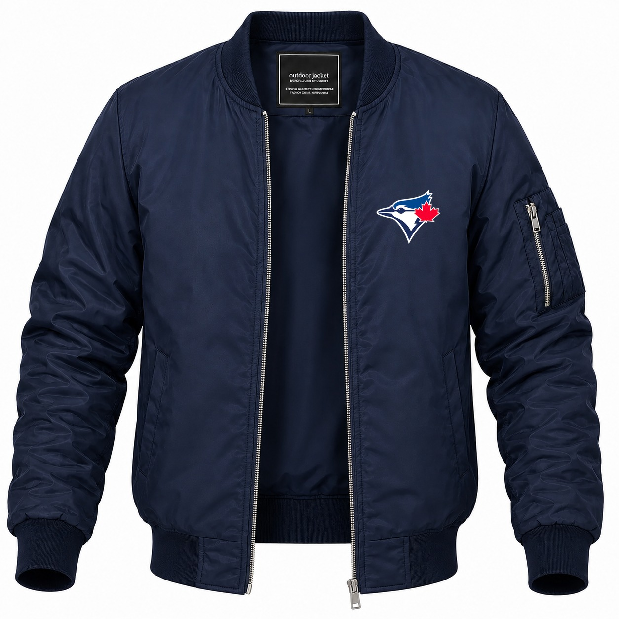 Men's Toronto Blue Jays Lightweight Bomber Jacket - Navy