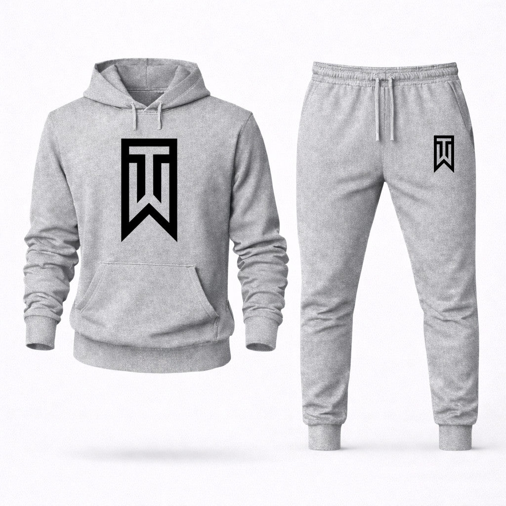 Tiger Woods Hoodie and Joggers Set - Grey