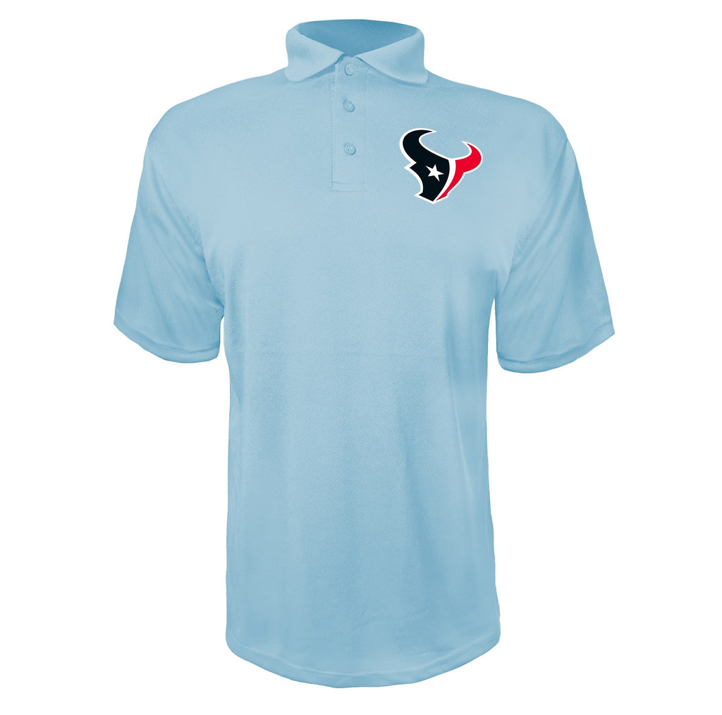 Houston Texans Sky Blue polyester polo