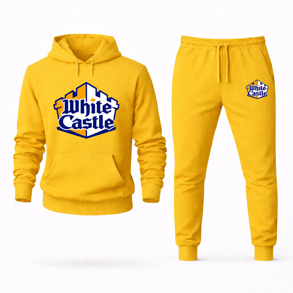 White Castle Hoodie and Joggers Set - Yellow