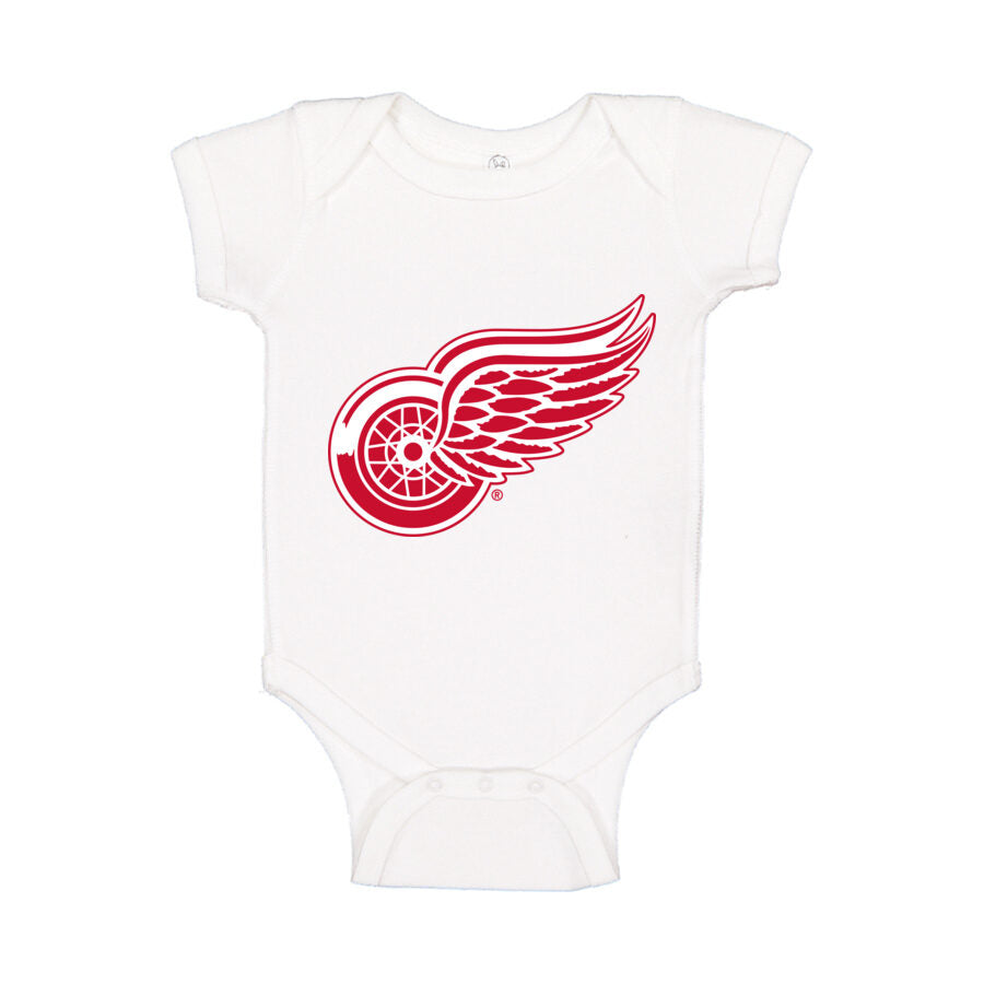 Detroit Red Wings Baby Romper Onesie - White