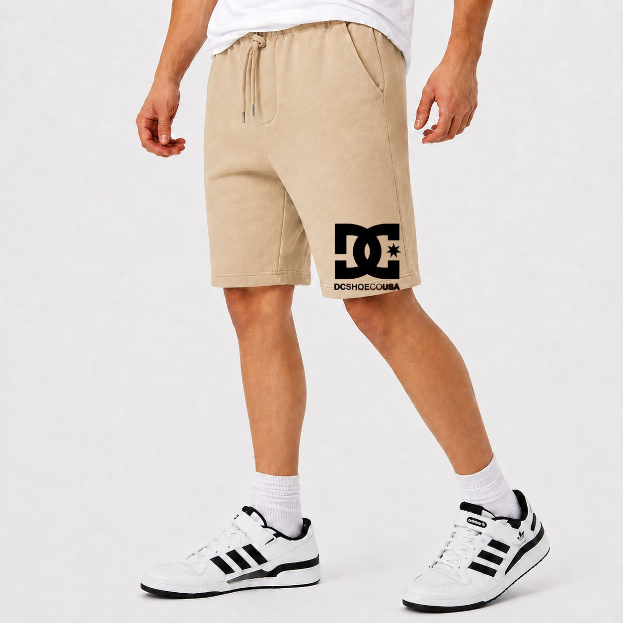 Men's DC Cotton Shorts - Beige
