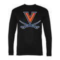 Men's Virginia Cavaliers Polyester Long Sleeve T-Shirt - Black