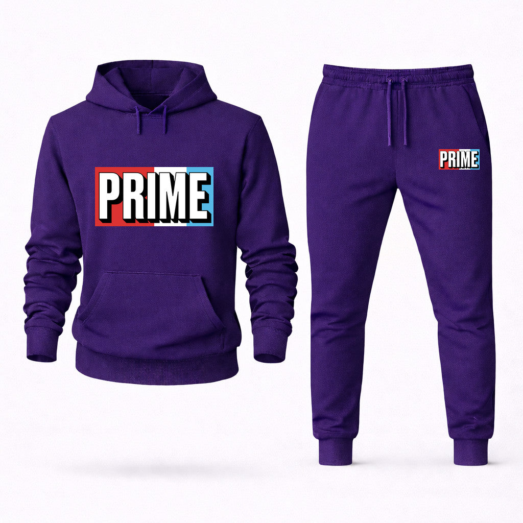 Prime Drink Hoodie and Joggers Set - Purple
