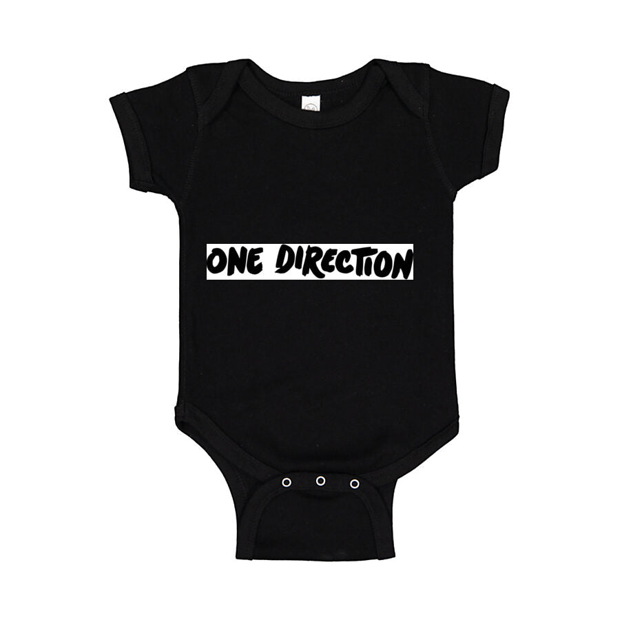 One Direction Baby Romper Onesie - Black