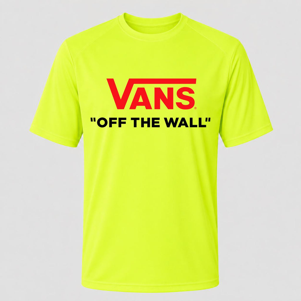 Men's Vans Performance T-Shirt - Safety Green