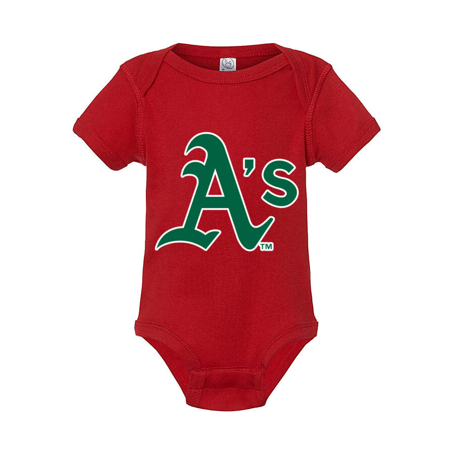 Oakland Athletics Baby Romper Onesie - Red