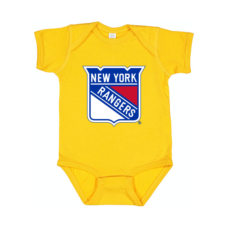 New York Rangers Baby Romper Onesie - Yellow