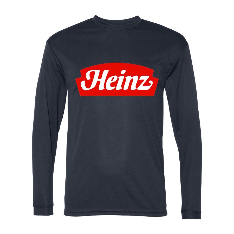 Men's Heinz food Polyester Long Sleeve T-Shirt - Navy