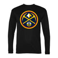 Men's Denver Nuggets Polyester Long Sleeve T-Shirt - Black