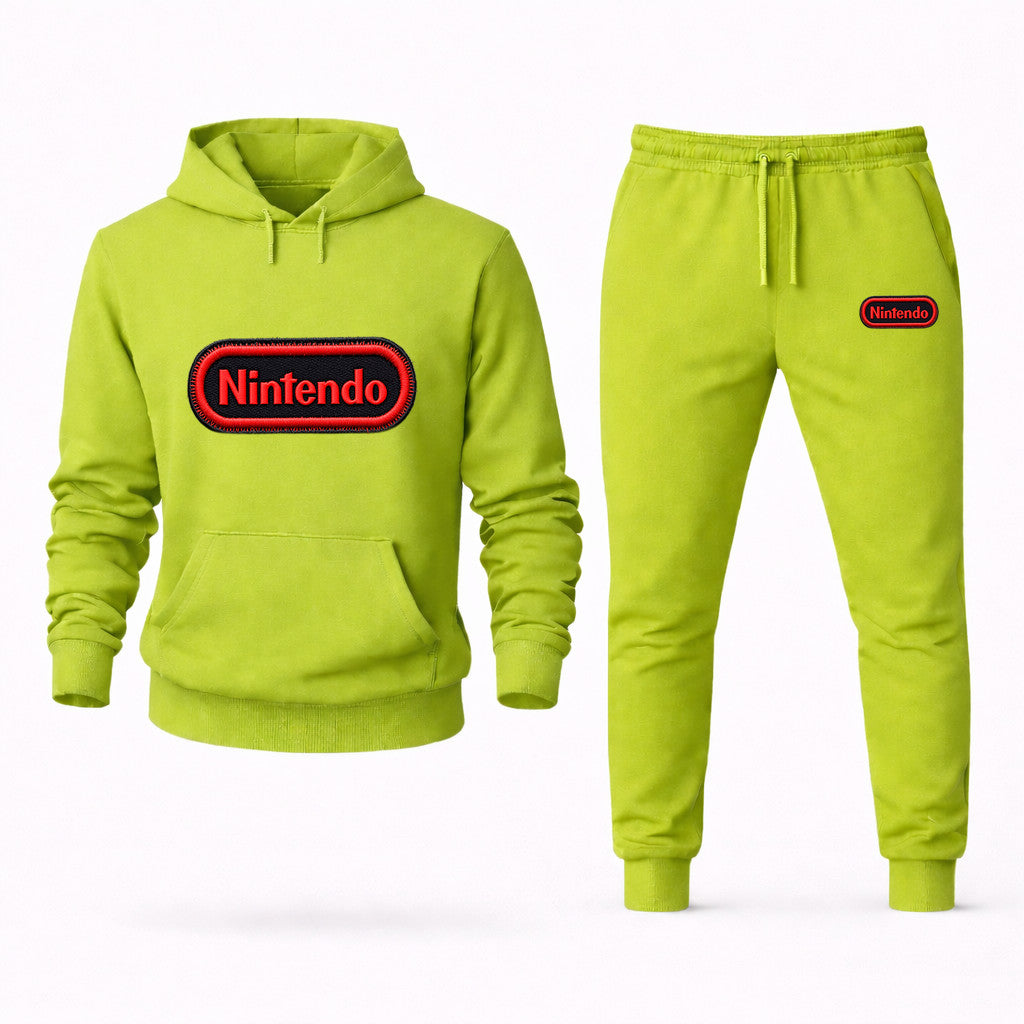 Nintendo Hoodie and Joggers Set - Lime Green