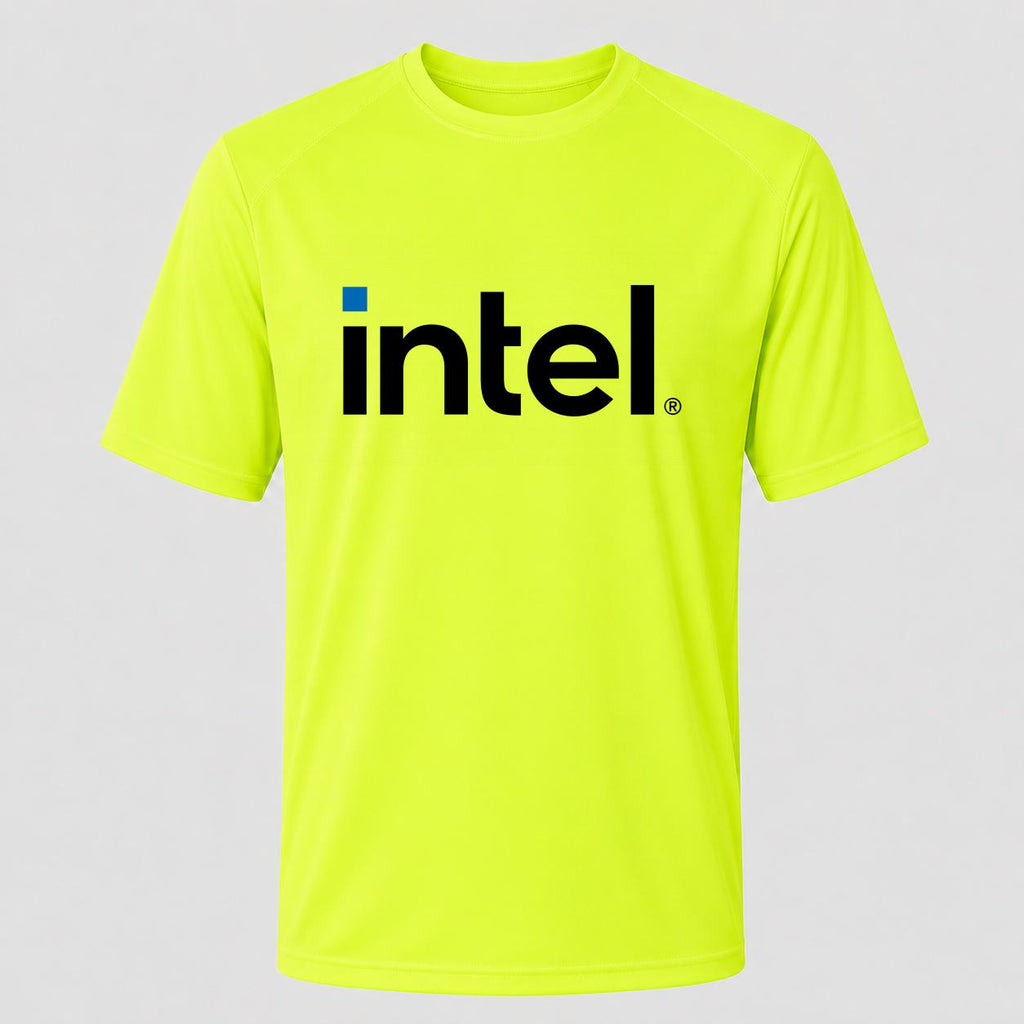 Men's Intel Performance T-Shirt - Safety Green
