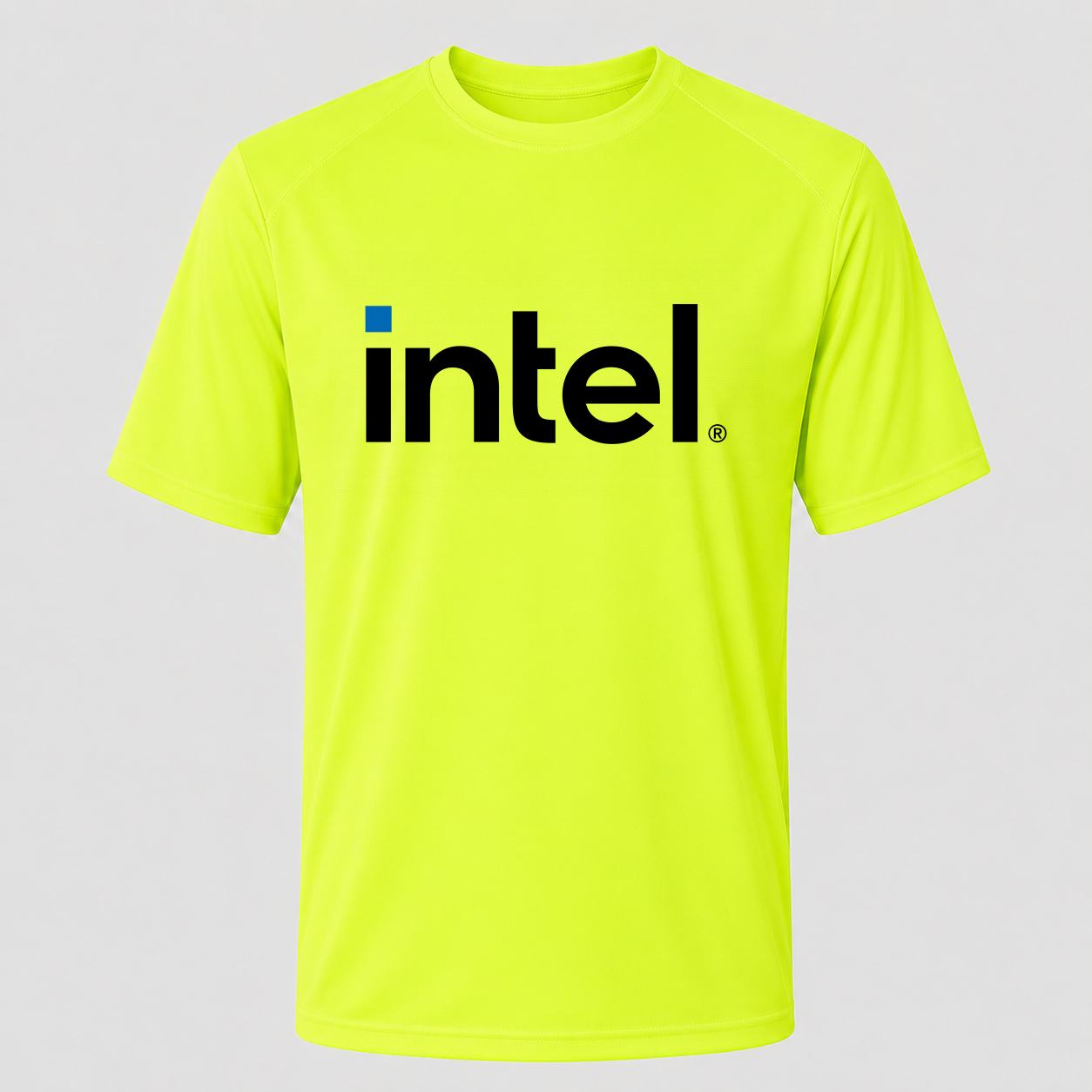 Men's Intel Performance T-Shirt - Safety Green