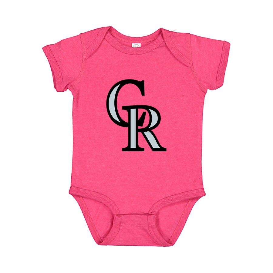 Colorado Rockies Baby Romper Onesie - Pink