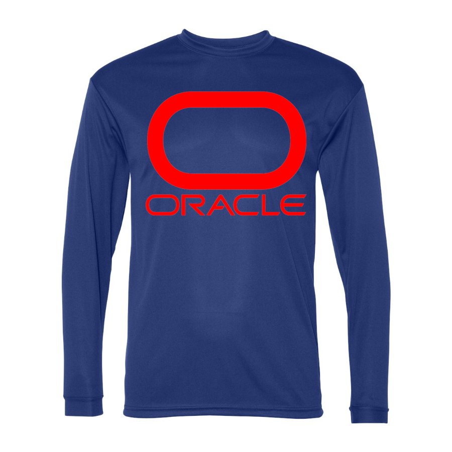 Men's Oracle Polyester Long Sleeve T-Shirt - Royal Blue