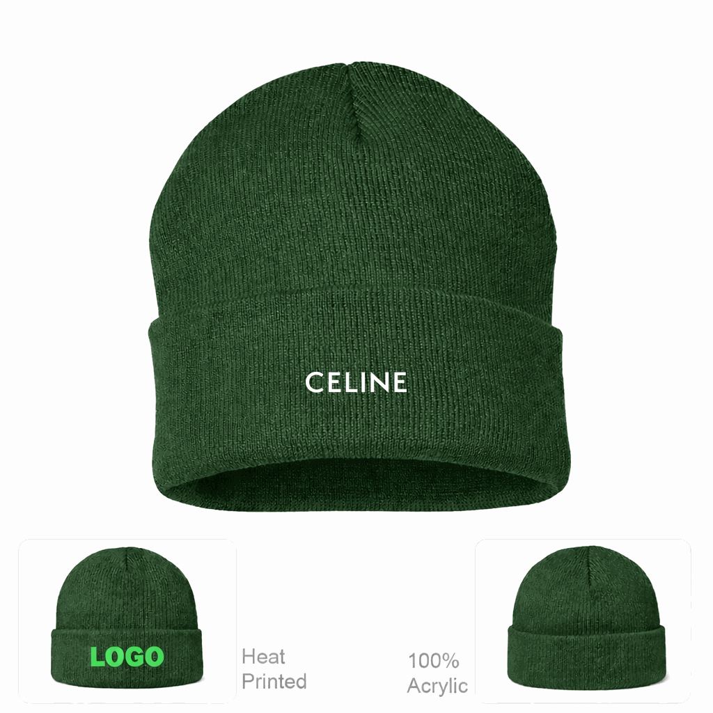 Celine Beanie Hat - Forest Green