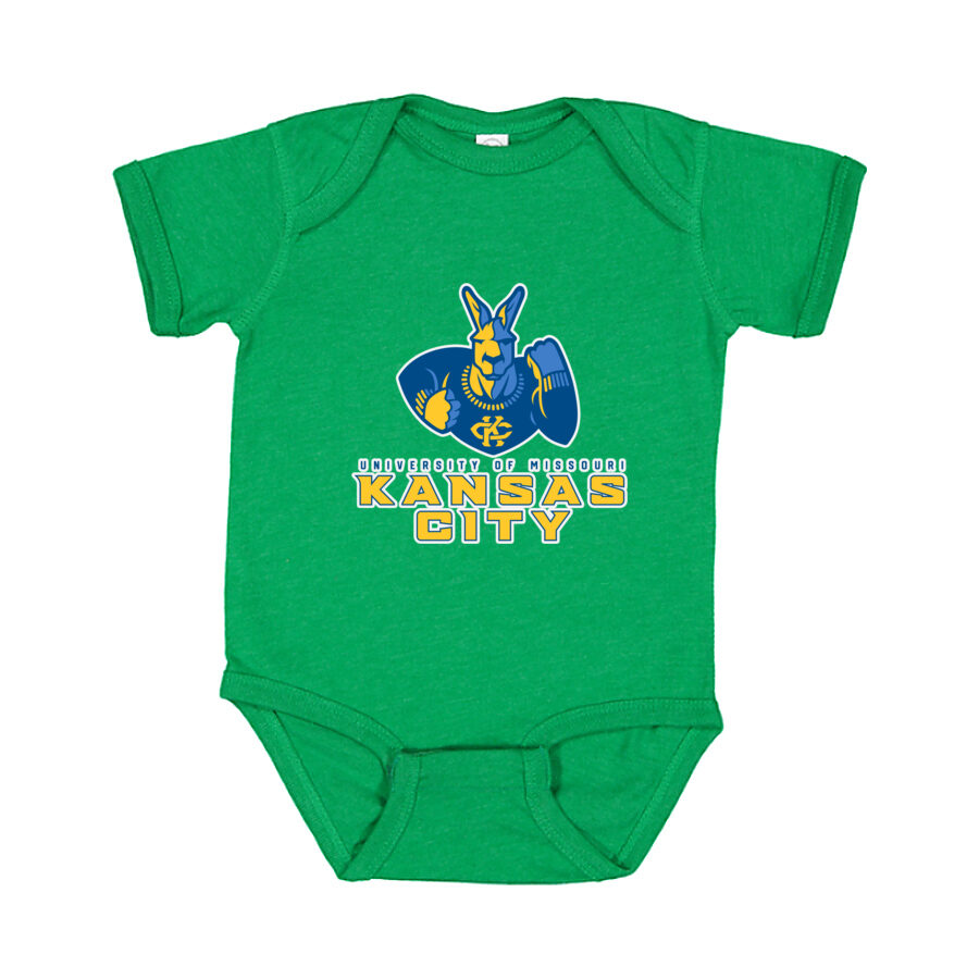 UMKC Kangaroos Baby Romper Onesie - Green