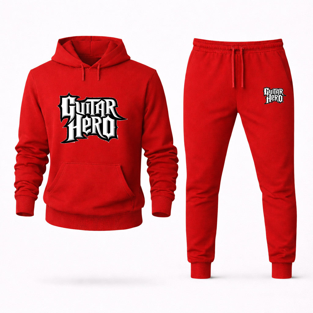 Guitar Hero Hoodie and Joggers Set - Red