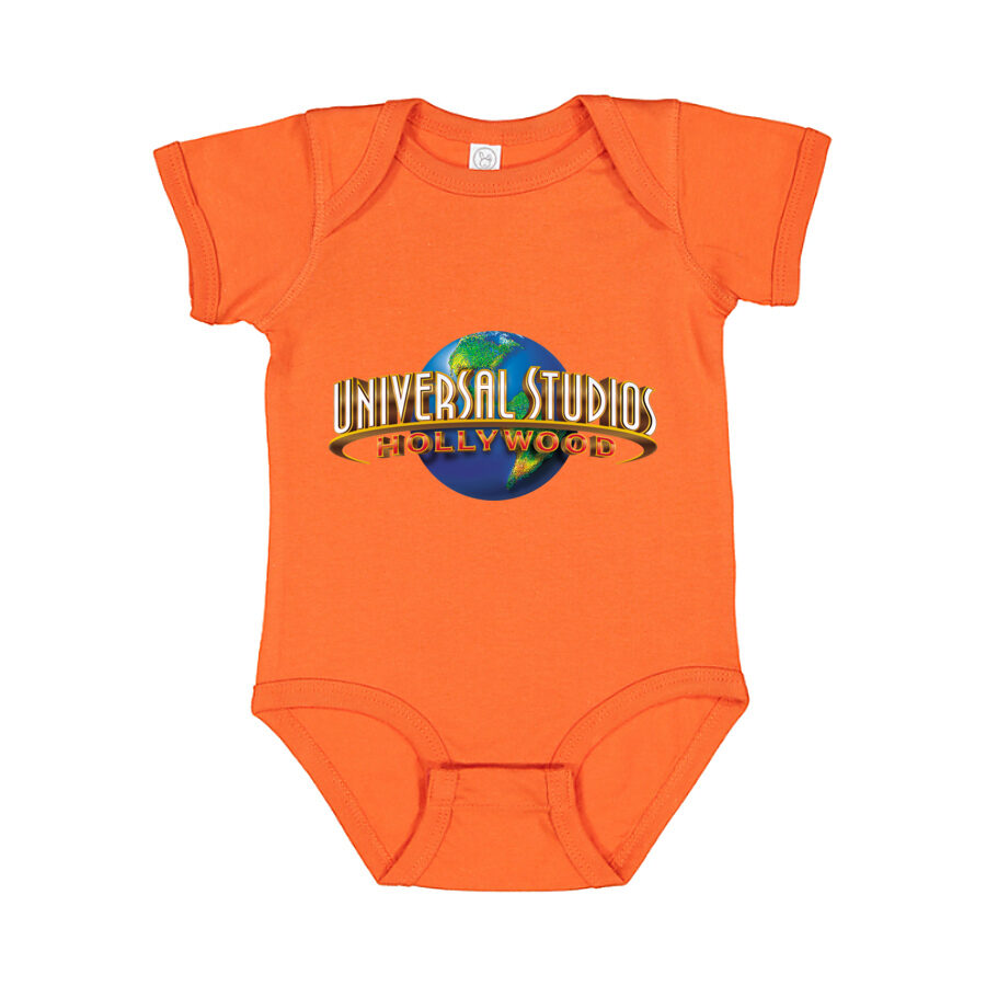 Universal Studios Hollywood Baby Romper Onesie - Orange