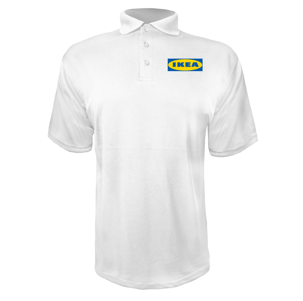 IKEA men's polyester polo in White