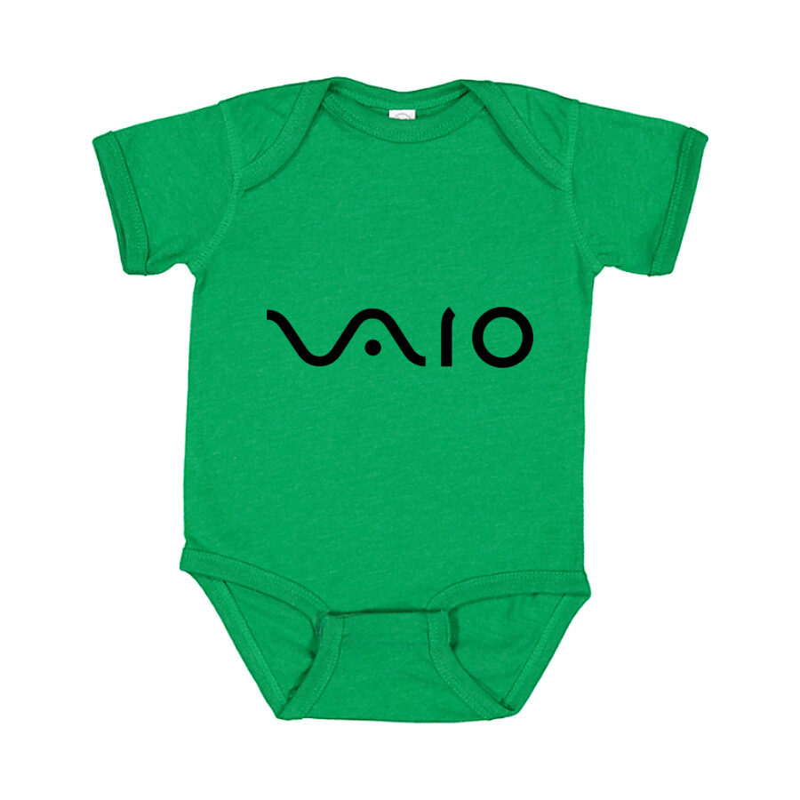 Sony VAIO Black Logo Baby Romper Onesie - Green