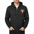 Men's Torino Soccer Zipper Hoodie - Black