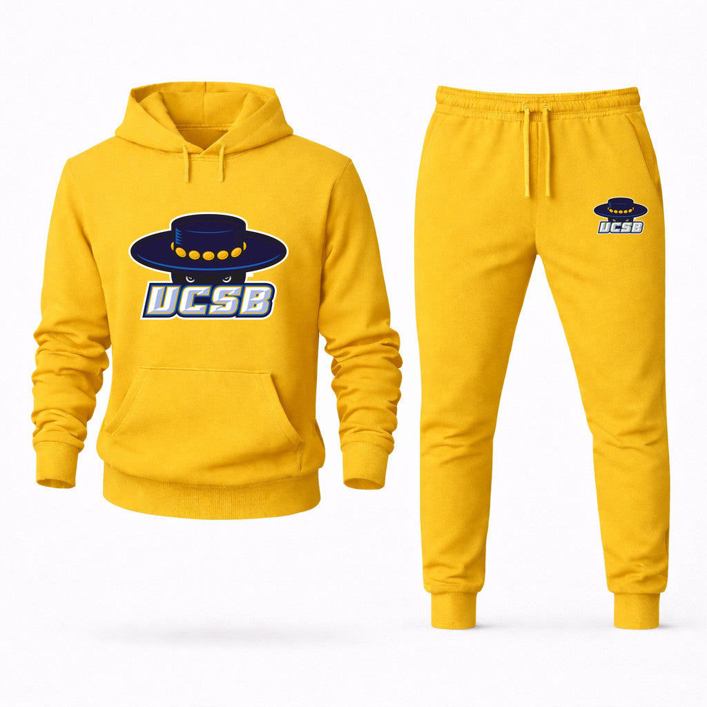UCSB Gauchos Hoodie and Joggers Set - Yellow