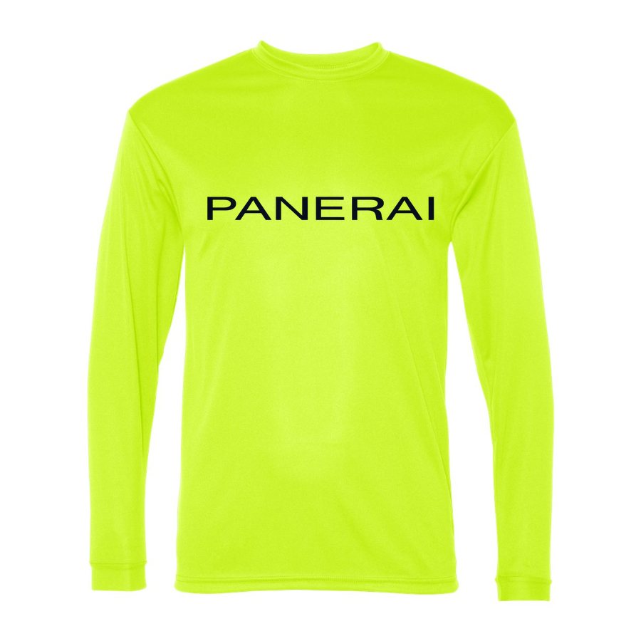 Men's Panerai Polyester Long Sleeve T-Shirt - Safety Yellow