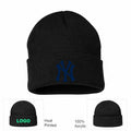 New York Yankees Black Beanie Hat