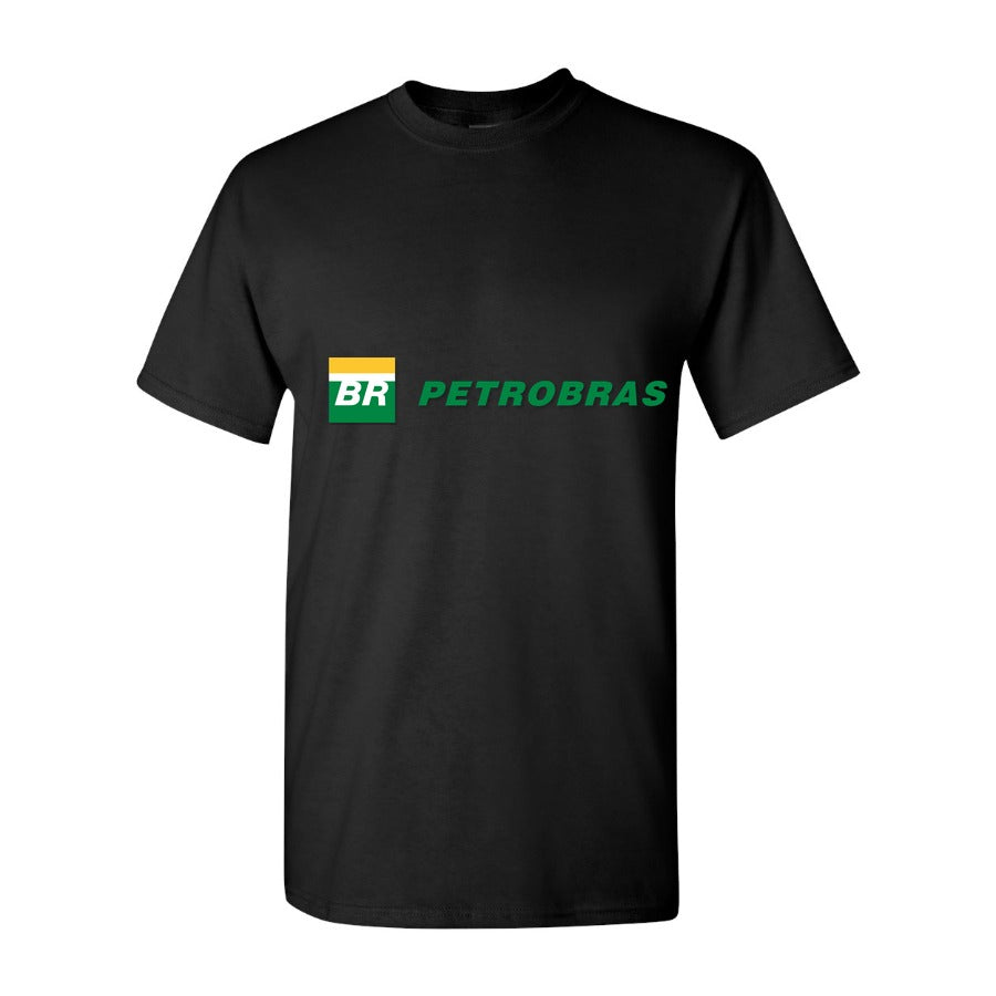 Men's Petrobras Logo Cotton T-Shirt - Black