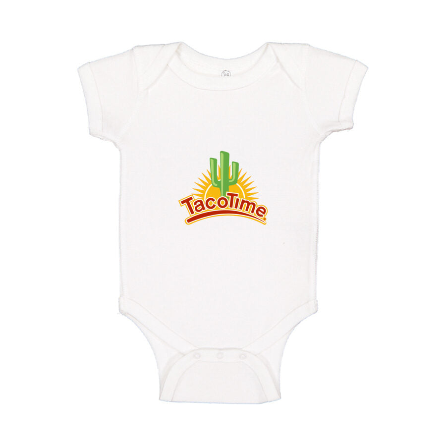 TacoTime Baby Romper Onesie - White