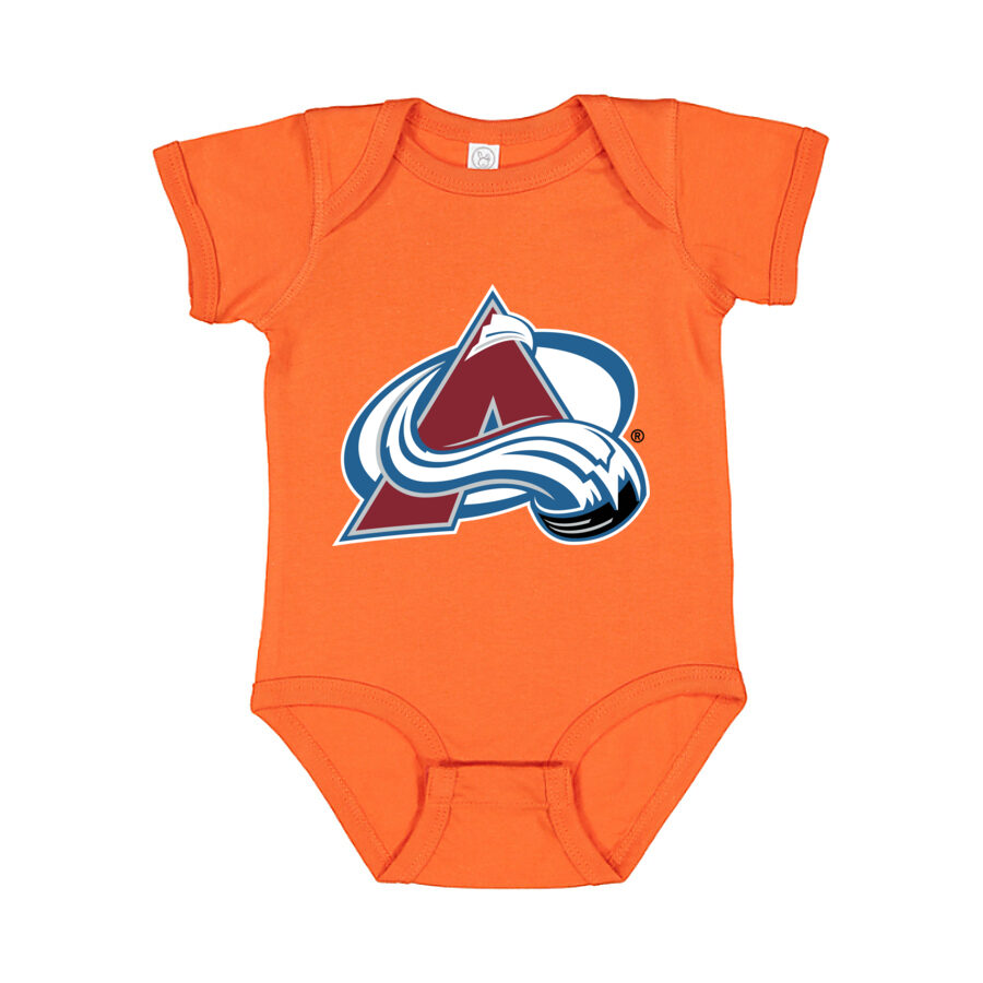 Colorado Avalanche Baby Romper Onesie - Orange